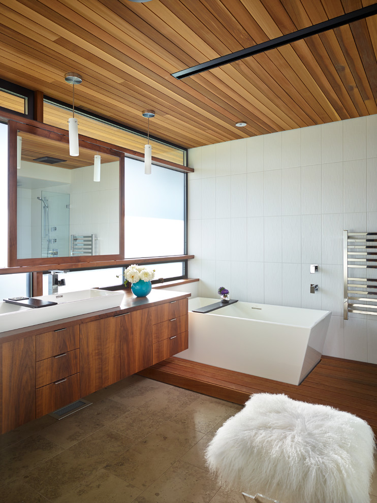 Потолок в ванной: оригинальные способы оформления
