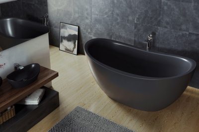 Черный цвет снова в моде: Интересные идеи для дизайна ванной комнаты
